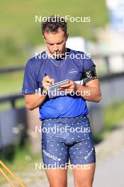 15.07.2024, Lenzerheide, Switzerland (SUI): Vincent Bonacci (USA) - Biathlon summer training, Lenzerheide (SUI). www.nordicfocus.com. © Manzoni/NordicFocus. Every downloaded picture is fee-liable.