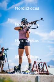 06.08.2024, Lavaze, Italy (ITA): Dunja Zdouc (AUT) - Biathlon summer training, Lavaze (ITA). www.nordicfocus.com. © Barbieri/NordicFocus. Every downloaded picture is fee-liable.