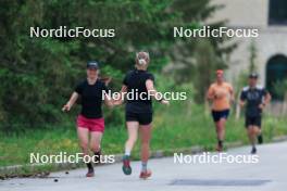 11.06.2024, Premanon, France (FRA): Jeanne Richard (FRA), Sophie Chauveau (FRA), (l-r) - Biathlon summer training, Premanon (FRA). www.nordicfocus.com. © Manzoni/NordicFocus. Every downloaded picture is fee-liable.