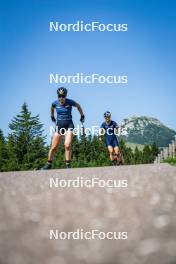 31.07.2024, Lavaze, Italy (ITA): Lea Rothschopf (AUT), Anna Gandler (AUT), (l-r)  - Biathlon summer training, Lavaze (ITA). www.nordicfocus.com. © Barbieri/NordicFocus. Every downloaded picture is fee-liable.