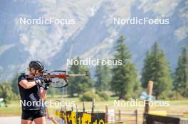 28.08.2024, Bessans, France (FRA): Sophie Chauveau (FRA) - Biathlon summer training, Bessans (FRA). www.nordicfocus.com. © Authamayou/NordicFocus. Every downloaded picture is fee-liable.