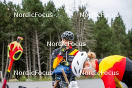 20.09.2024, Font-Romeu, France (FRA): Sam Parmantier (BEL) - Biathlon summer training, Font-Romeu (FRA). www.nordicfocus.com. © Authamayou/NordicFocus. Every downloaded picture is fee-liable.