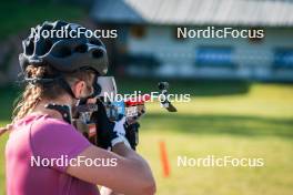 31.07.2024, Lavaze, Italy (ITA): Lara Wagner (AUT) - Biathlon summer training, Lavaze (ITA). www.nordicfocus.com. © Barbieri/NordicFocus. Every downloaded picture is fee-liable.