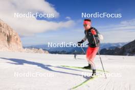 14.10.2024, Ramsau am Dachstein, Austria (AUT): Joscha Burkhalter (SUI) - Biathlon summer training, Dachsteinglacier, Ramsau am Dachstein (AUT). www.nordicfocus.com. © Manzoni/NordicFocus. Every downloaded picture is fee-liable.