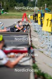 29.08.2024, Bessans, France (FRA): Justine Braisaz-Bouchet (FRA) - Biathlon summer training, Bessans (FRA). www.nordicfocus.com. © Authamayou/NordicFocus. Every downloaded picture is fee-liable.