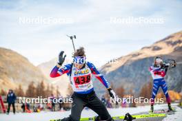 09.11.2024, Bessans, France (FRA): Lou Jeanmonnot (FRA) - Biathlon summer training, Bessans (FRA). www.nordicfocus.com. © Authamayou/NordicFocus. Every downloaded picture is fee-liable.