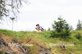 04.09.2024, Lenzerheide, Switzerland (SUI): Marthe Krakstad Johansen (NOR) - Biathlon summer training, Lenzerheide (SUI). www.nordicfocus.com. © Manzoni/NordicFocus. Every downloaded picture is fee-liable.