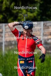 27.06.2024, Lavaze, Italy (ITA): Johannes Dale-Skjevdal (NOR) - Biathlon summer training, Lavaze (ITA). www.nordicfocus.com. © Barbieri/NordicFocus. Every downloaded picture is fee-liable.