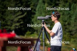 06.08.2024, Lavaze, Italy (ITA): Hannes Kuppelwieser (AUT) - Biathlon summer training, Lavaze (ITA). www.nordicfocus.com. © Barbieri/NordicFocus. Every downloaded picture is fee-liable.