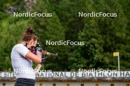 29.08.2024, Bessans, France (FRA): Lou Jeanmonnot (FRA) - Biathlon summer training, Bessans (FRA). www.nordicfocus.com. © Authamayou/NordicFocus. Every downloaded picture is fee-liable.