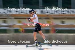 28.08.2024, Bessans, France (FRA): Oceane Michelon (FRA) - Biathlon summer training, Bessans (FRA). www.nordicfocus.com. © Authamayou/NordicFocus. Every downloaded picture is fee-liable.