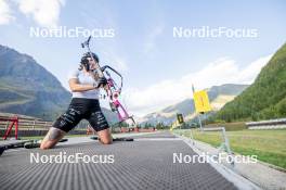 29.08.2024, Bessans, France (FRA): Lou Jeanmonnot (FRA) - Biathlon summer training, Bessans (FRA). www.nordicfocus.com. © Authamayou/NordicFocus. Every downloaded picture is fee-liable.