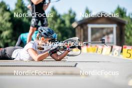 17.08.2024, Font-Romeu, France (FRA): Lou-Anne Dupont Ballet-Baz (FRA) - Biathlon summer training, Font-Romeu (FRA). www.nordicfocus.com. © Authamayou/NordicFocus. Every downloaded picture is fee-liable.