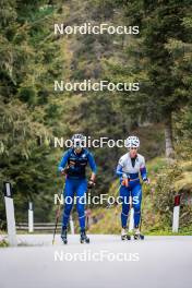 30.09.2024, Lavaze, Italy (ITA): Beatrice Trabucchi (ITA), Martina Trabucchi (ITA), (l-r) - Biathlon summer training, Lavaze (ITA). www.nordicfocus.com. © Barbieri/NordicFocus. Every downloaded picture is fee-liable.