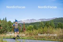 05.09.2024, Font-Romeu, France (FRA): Malte Stefansson (SWE) - Biathlon summer training, Font-Romeu (FRA). www.nordicfocus.com. © Authamayou/NordicFocus. Every downloaded picture is fee-liable.