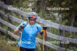 27.08.2024, Martell, Italy (ITA): Giacomel Tommaso (ITA) - Biathlon summer training, Martell (ITA). www.nordicfocus.com. © Vanzetta/NordicFocus. Every downloaded picture is fee-liable.