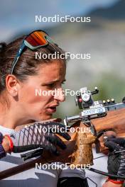 29.08.2024, Bessans, France (FRA): Julia Simon (FRA) - Biathlon summer training, Bessans (FRA). www.nordicfocus.com. © Authamayou/NordicFocus. Every downloaded picture is fee-liable.