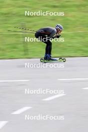 10.09.2024, Lenzerheide, Switzerland (SUI): Sebastian Stalder (SUI) - Biathlon summer training, Lenzerheide (SUI). www.nordicfocus.com. © Manzoni/NordicFocus. Every downloaded picture is fee-liable.