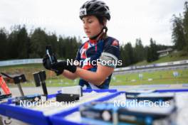 04.09.2024, Lenzerheide, Switzerland (SUI): Marthe Krakstad Johansen (NOR) - Biathlon summer training, Lenzerheide (SUI). www.nordicfocus.com. © Manzoni/NordicFocus. Every downloaded picture is fee-liable.