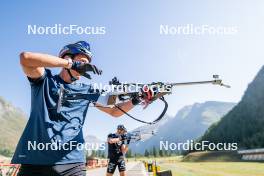 29.08.2024, Bessans, France (FRA): Quentin Fillon-Maillet (FRA) - Biathlon summer training, Bessans (FRA). www.nordicfocus.com. © Authamayou/NordicFocus. Every downloaded picture is fee-liable.