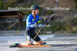 12.10.2024, Ramsau am Dachstein, Austria (AUT): Dmytro Pidruchnyi (UKR) - Biathlon summer training, Ramsau am Dachstein (AUT). www.nordicfocus.com. © Manzoni/NordicFocus. Every downloaded picture is fee-liable.