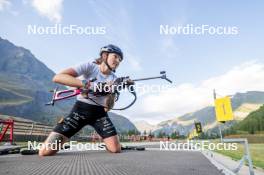 29.08.2024, Bessans, France (FRA): Lou Jeanmonnot (FRA) - Biathlon summer training, Bessans (FRA). www.nordicfocus.com. © Authamayou/NordicFocus. Every downloaded picture is fee-liable.