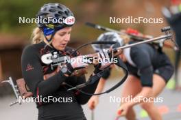 13.10.2024, Ramsau am Dachstein, Austria (AUT): Lisa Theresa Hauser (AUT) - Biathlon summer training, Ramsau am Dachstein (AUT). www.nordicfocus.com. © Manzoni/NordicFocus. Every downloaded picture is fee-liable.