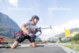 29.08.2024, Bessans, France (FRA): Lou Jeanmonnot (FRA) - Biathlon summer training, Bessans (FRA). www.nordicfocus.com. © Authamayou/NordicFocus. Every downloaded picture is fee-liable.