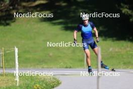 15.07.2024, Lenzerheide, Switzerland (SUI): Nikolas Burkhart (USA) - Biathlon summer training, Lenzerheide (SUI). www.nordicfocus.com. © Manzoni/NordicFocus. Every downloaded picture is fee-liable.