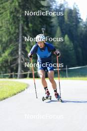 18.07.2024, Lenzerheide, Switzerland (SUI): Vincent Bonacci (USA) - Biathlon summer training, Lenzerheide (SUI). www.nordicfocus.com. © Manzoni/NordicFocus. Every downloaded picture is fee-liable.