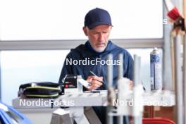 11.06.2024, Premanon, France (FRA): Jean Paul Giachino (FRA), coach Team France - Biathlon summer training, Premanon (FRA). www.nordicfocus.com. © Manzoni/NordicFocus. Every downloaded picture is fee-liable.