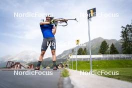 19.06.2024, Lavaze, Italy (ITA): Didier Bionaz (ITA) - Biathlon summer training, Lavaze (ITA). www.nordicfocus.com. © Vanzetta/NordicFocus. Every downloaded picture is fee-liable.