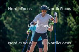 31.07.2024, Lavaze, Italy (ITA): Antonin Guigonnat (FRA) - Biathlon summer training, Lavaze (ITA). www.nordicfocus.com. © Barbieri/NordicFocus. Every downloaded picture is fee-liable.