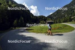 27.08.2024, Martell, Italy (ITA): Giacomel Tommaso (ITA) - Biathlon summer training, Martell (ITA). www.nordicfocus.com. © Vanzetta/NordicFocus. Every downloaded picture is fee-liable.