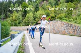 30.09.2024, Lavaze, Italy (ITA): Astrid Plosch (ITA), Martina Trabucchi (ITA), Beatrice Trabucchi (ITA), Michela Carrara (ITA), (l-r) - Biathlon summer training, Lavaze (ITA). www.nordicfocus.com. © Barbieri/NordicFocus. Every downloaded picture is fee-liable.