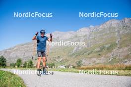 29.08.2024, Bessans, France (FRA): Quentin Fillon-Maillet (FRA) - Biathlon summer training, Bessans (FRA). www.nordicfocus.com. © Authamayou/NordicFocus. Every downloaded picture is fee-liable.