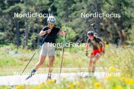 17.08.2024, Font-Romeu, France (FRA): Célia Henaff (FRA) - Biathlon summer training, Font-Romeu (FRA). www.nordicfocus.com. © Authamayou/NordicFocus. Every downloaded picture is fee-liable.