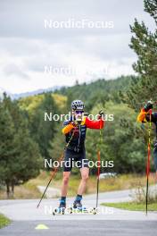 20.09.2024, Font-Romeu, France (FRA): Marek Mackels (BEL) - Biathlon summer training, Font-Romeu (FRA). www.nordicfocus.com. © Authamayou/NordicFocus. Every downloaded picture is fee-liable.