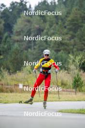 20.09.2024, Font-Romeu, France (FRA): Maya Cloetens (BEL) - Biathlon summer training, Font-Romeu (FRA). www.nordicfocus.com. © Authamayou/NordicFocus. Every downloaded picture is fee-liable.