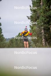 20.09.2024, Font-Romeu, France (FRA): Florent Claude (BEL) - Biathlon summer training, Font-Romeu (FRA). www.nordicfocus.com. © Authamayou/NordicFocus. Every downloaded picture is fee-liable.