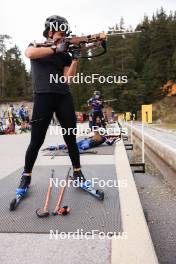 11.10.2024, Ramsau am Dachstein, Austria (AUT): Julia Simon (FRA) - Biathlon summer training, Dachsteinglacier, Ramsau am Dachstein (AUT). www.nordicfocus.com. © Manzoni/NordicFocus. Every downloaded picture is fee-liable.