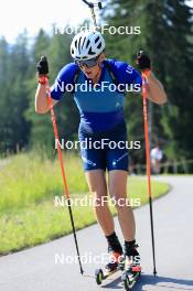 18.07.2024, Lenzerheide, Switzerland (SUI): Maxime Germain (USA) - Biathlon summer training, Lenzerheide (SUI). www.nordicfocus.com. © Manzoni/NordicFocus. Every downloaded picture is fee-liable.