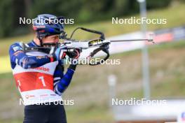 15.09.2024, Lenzerheide, Switzerland (SUI): Quentin Fillon Maillet (FRA) - Sommer Nordic Event 2024, Sommer Biathlon Cup, Lenzerheide (SUI). www.nordicfocus.com. © Manzoni/NordicFocus. Every downloaded picture is fee-liable.