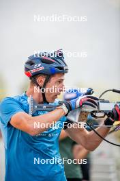 28.08.2024, Bessans, France (FRA): Quentin Fillon-Maillet (FRA) - Biathlon summer training, Bessans (FRA). www.nordicfocus.com. © Authamayou/NordicFocus. Every downloaded picture is fee-liable.