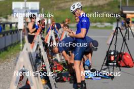 18.07.2024, Lenzerheide, Switzerland (SUI): Maxime Germain (USA) - Biathlon summer training, Lenzerheide (SUI). www.nordicfocus.com. © Manzoni/NordicFocus. Every downloaded picture is fee-liable.