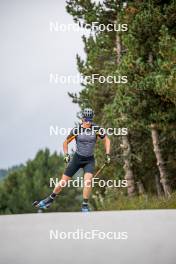 20.09.2024, Font-Romeu, France (FRA): Sam Parmantier (BEL) - Biathlon summer training, Font-Romeu (FRA). www.nordicfocus.com. © Authamayou/NordicFocus. Every downloaded picture is fee-liable.