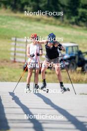 28.08.2024, Bessans, France (FRA): Lou Jeanmonnot (FRA) - Biathlon summer training, Bessans (FRA). www.nordicfocus.com. © Authamayou/NordicFocus. Every downloaded picture is fee-liable.