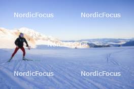 12.10.2024, Ramsau am Dachstein, Austria (AUT): Oceane Michelon (FRA) - Biathlon summer training, Dachsteinglacier, Ramsau am Dachstein (AUT). www.nordicfocus.com. © Manzoni/NordicFocus. Every downloaded picture is fee-liable.