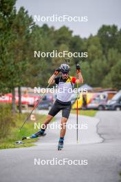 20.09.2024, Font-Romeu, France (FRA): César Beauvais (BEL) - Biathlon summer training, Font-Romeu (FRA). www.nordicfocus.com. © Authamayou/NordicFocus. Every downloaded picture is fee-liable.