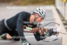 13.10.2024, Ramsau am Dachstein, Austria (AUT): Joscha Burkhalter (SUI) - Biathlon summer training, Ramsau am Dachstein (AUT). www.nordicfocus.com. © Manzoni/NordicFocus. Every downloaded picture is fee-liable.